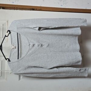 J. Crew Light Gray Knit Top